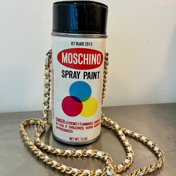 moschino spray paint bag